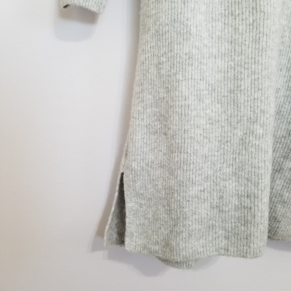 NWT Isabel Maternity Gray Faux Wrap Sweater Dress Size Large - Picture 7 of 9